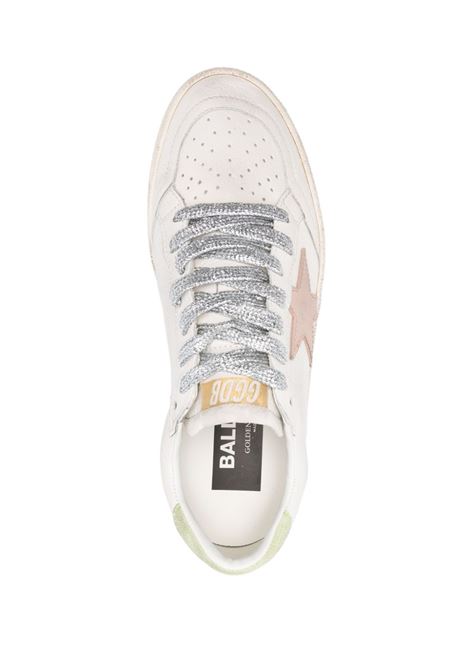 Sneakers ball star in bianco, rosa e verde Golden goose - donna GOLDEN GOOSE | GWF00117F00681912164